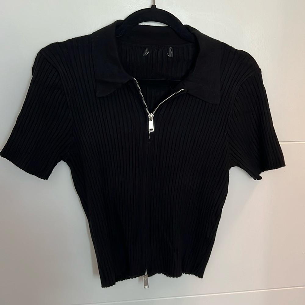 Double Zippered F21 Top
